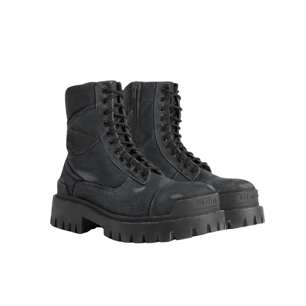 Balenciaga Combat Strike Boot In Black