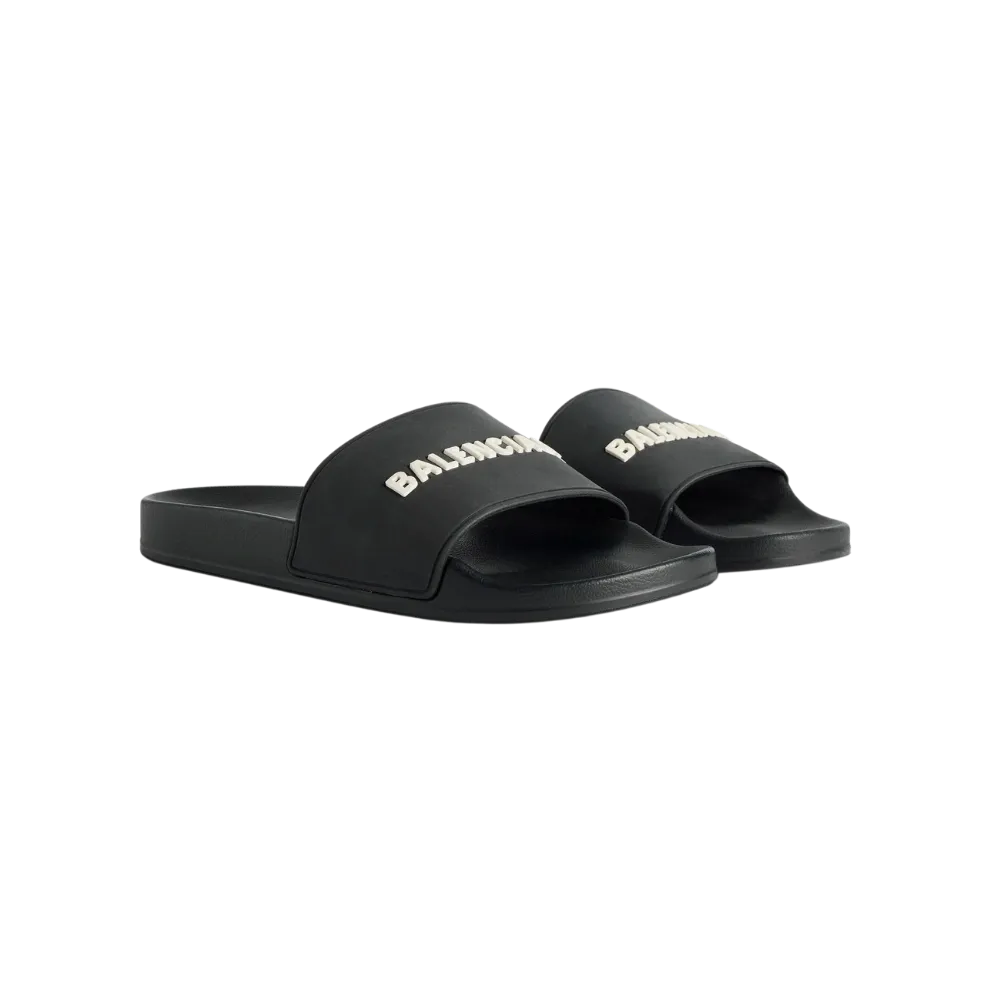 Balenciaga Pool Slide Sandal In Black