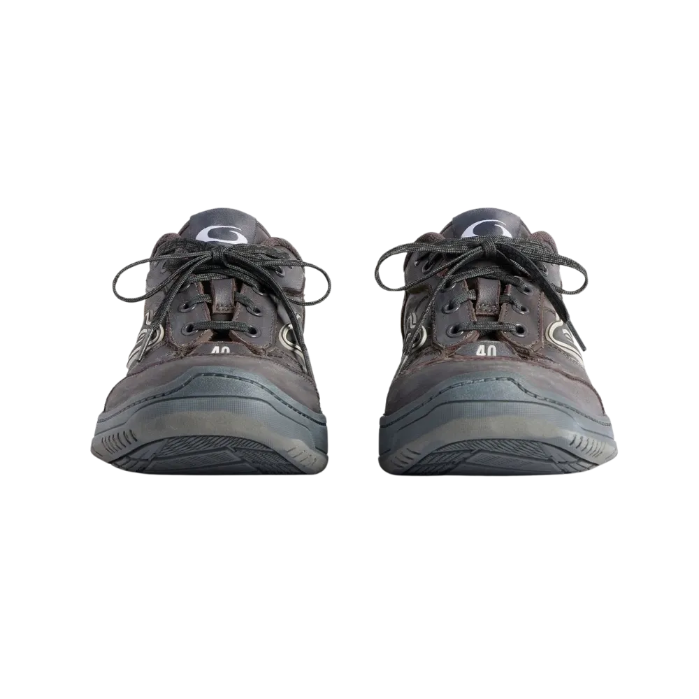 Balenciaga Hamptons Worn-Out Sneaker In Grey