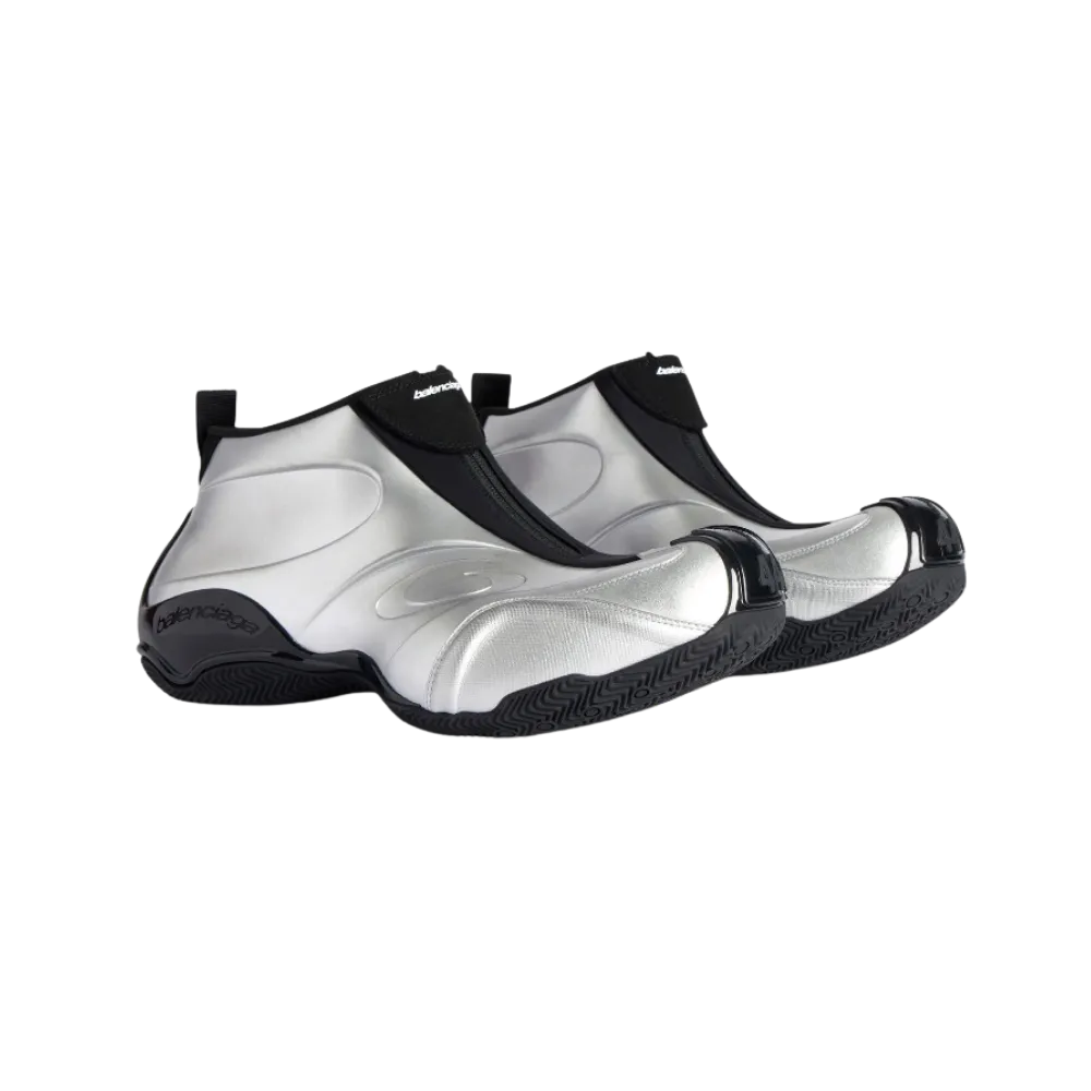 Balenciaga Basketball Sneaker In Silver