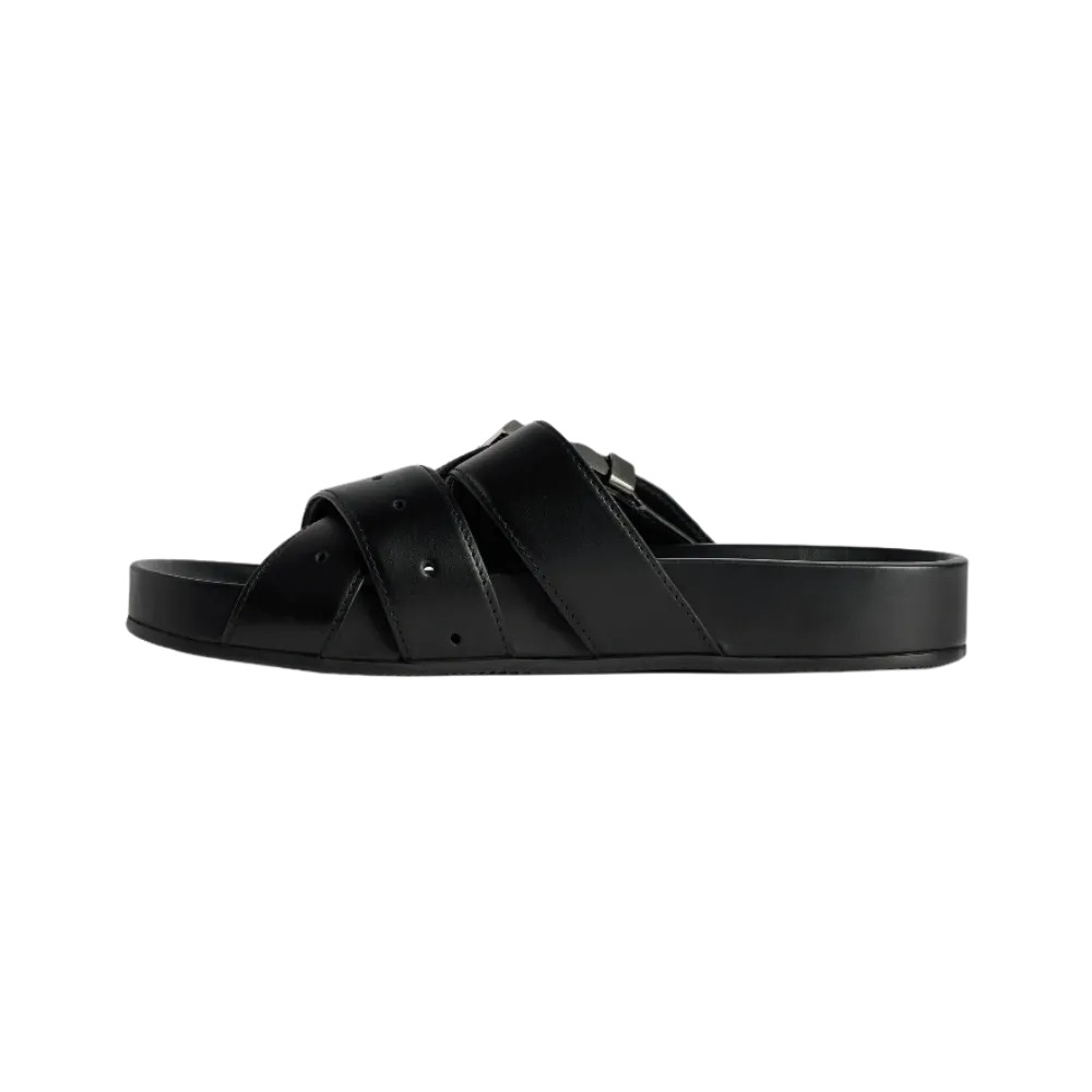 Balenciaga Belt Mule In Black