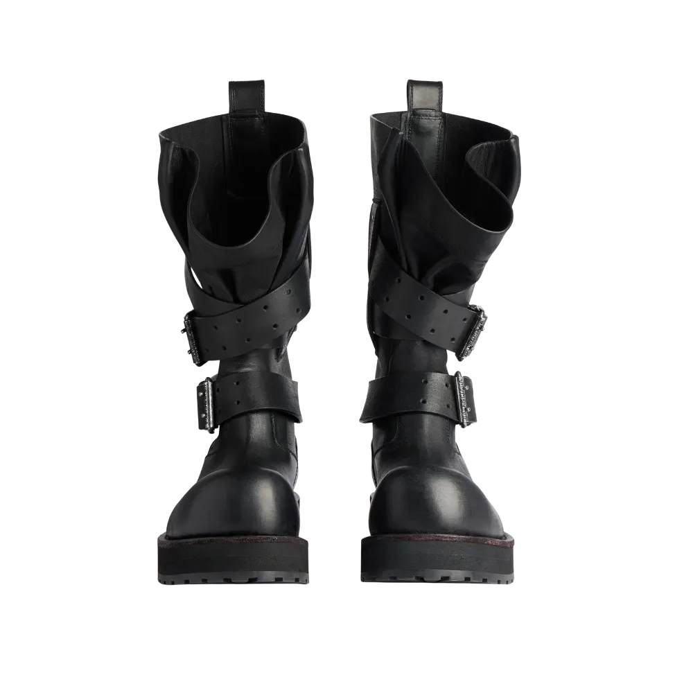 Balenciaga Venom High Boot In Black