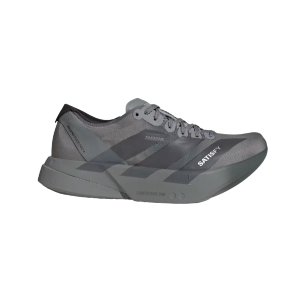 Satisfy x Adidas Adizero Adios Pro 4 'Grey Black'