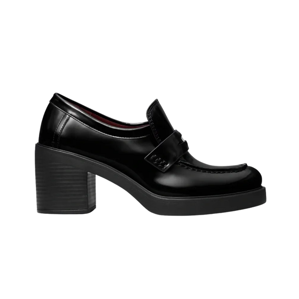 Tory Burch Classic Heeled Lug Loafer Perfect Black