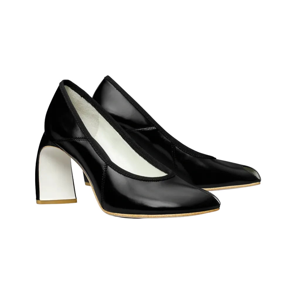 Tory Burch Peep-Toe Pump Perfect Black