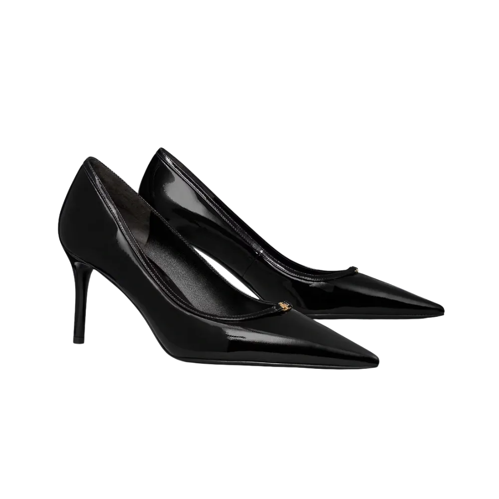 Tory Burch Double T Buckle Pump Perfect Black