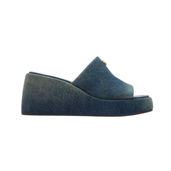 Coach Marie Platform In Loved Denim