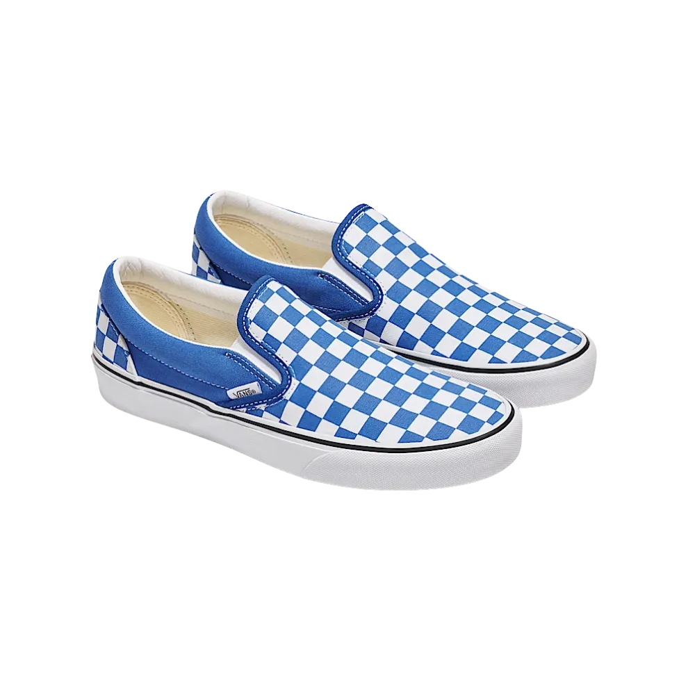 Vans Classic Slip-On Checkerboard Shoe Blue