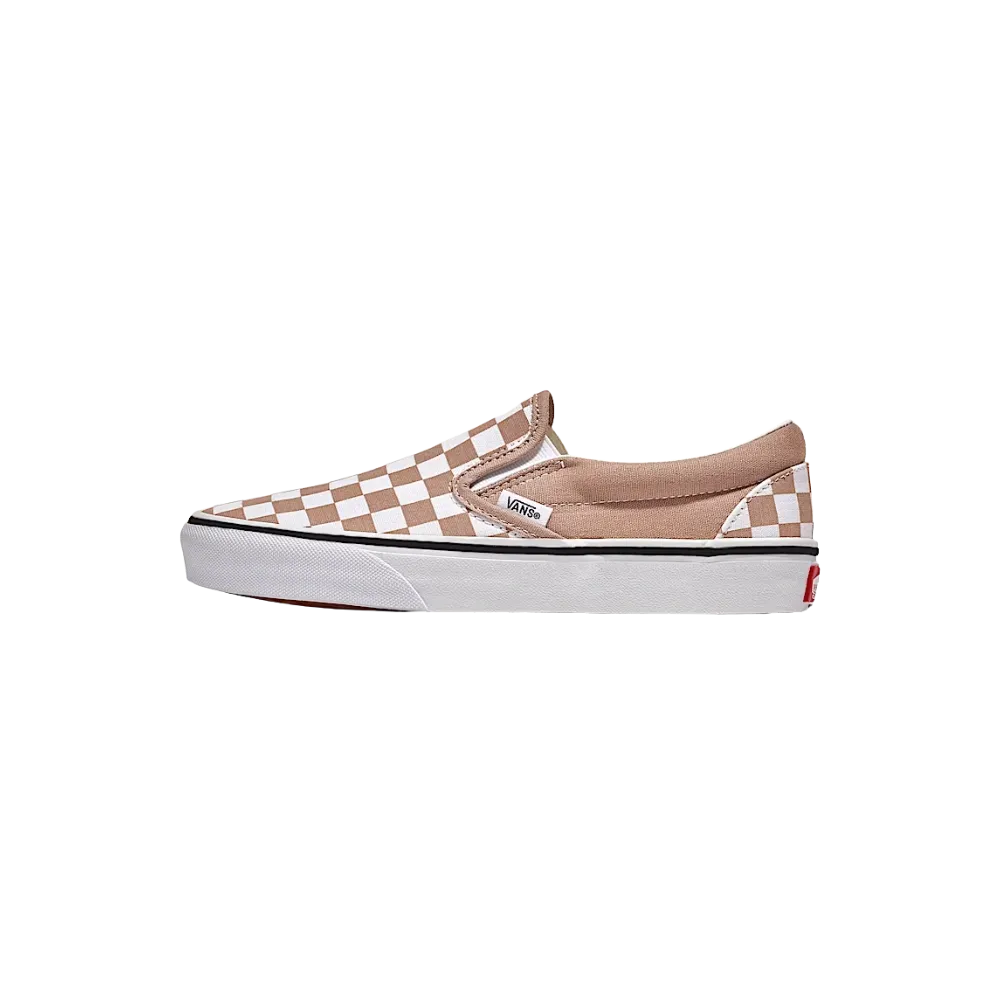 Vans Classic Slip-On Checkerboard Shoe Warm Taupe Brown