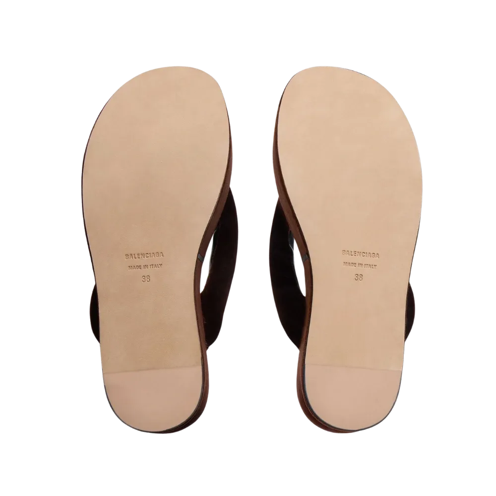 Balenciaga Gaeta Thong In Moka