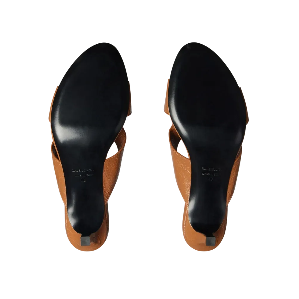 Balenciaga City Sandal In Camel