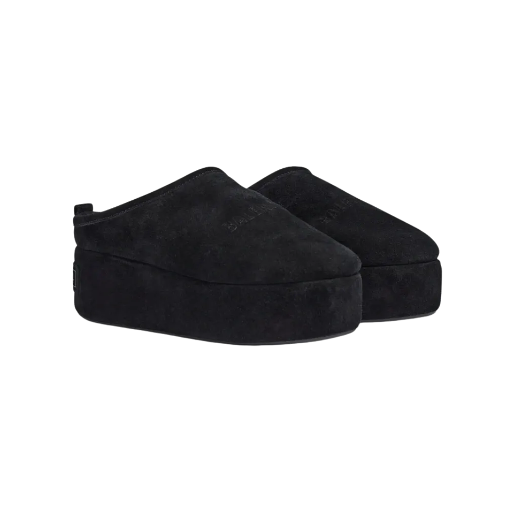 Balenciaga Alaska Soft Platform Mule In Black