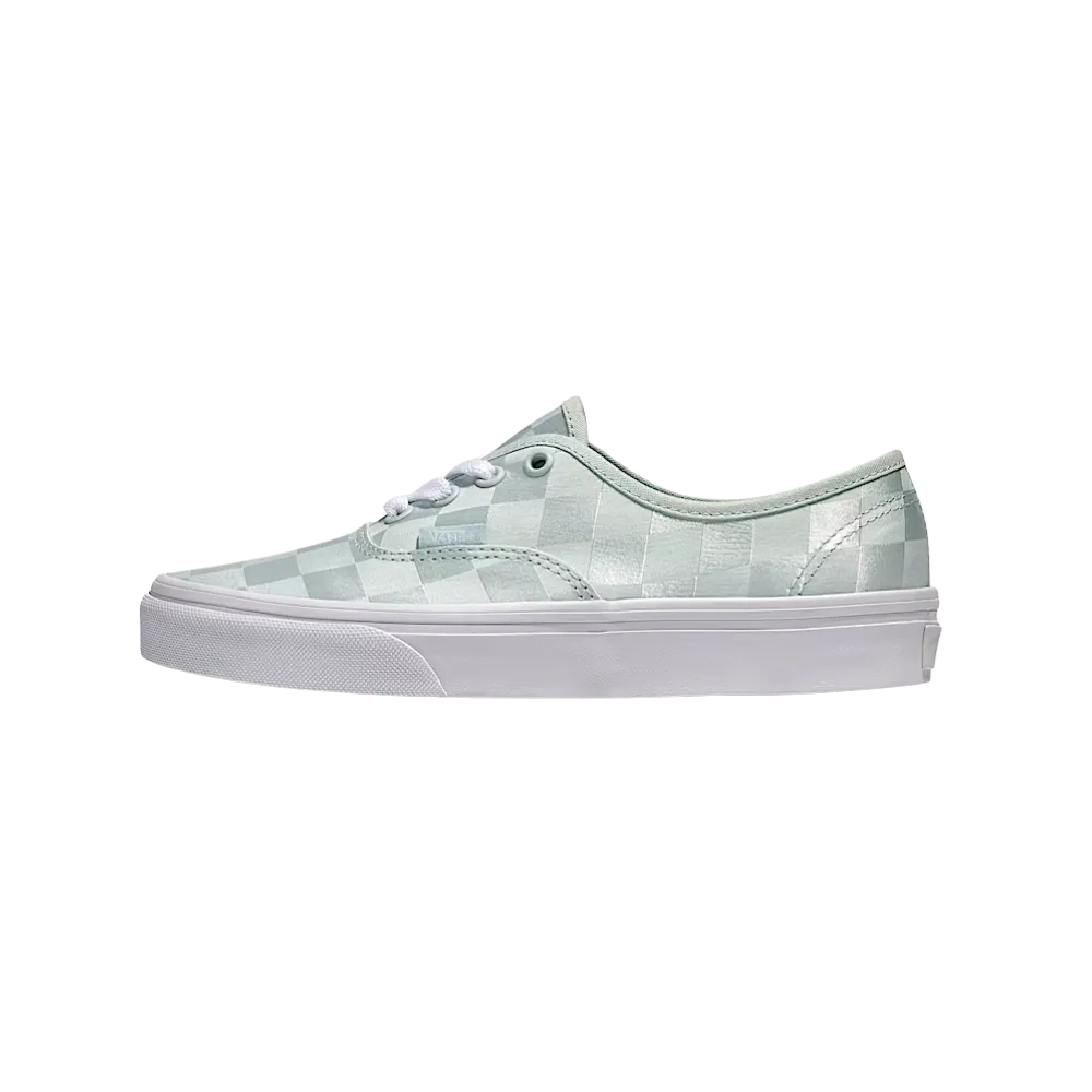 Vans Authentic Checkerboard Satin Shoe Spa Blue