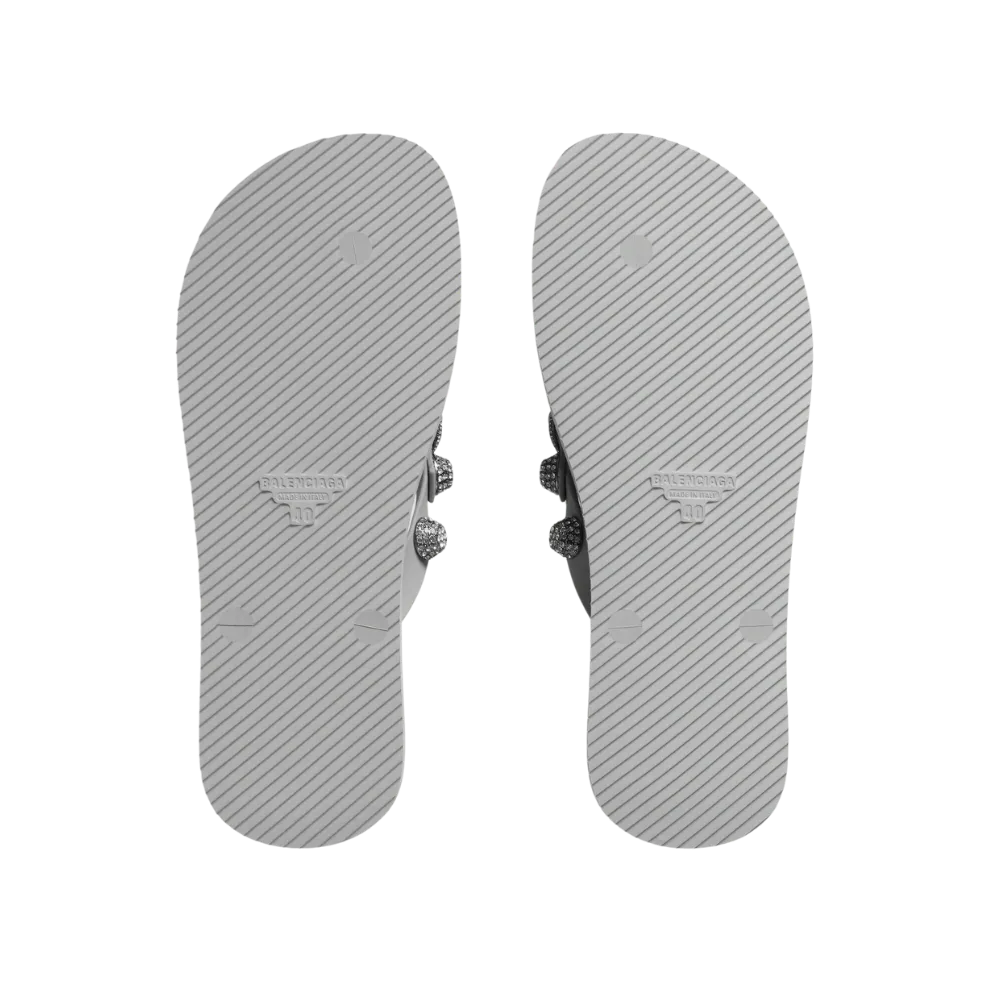Balenciaga Cagole Thong Sandal In Crystal