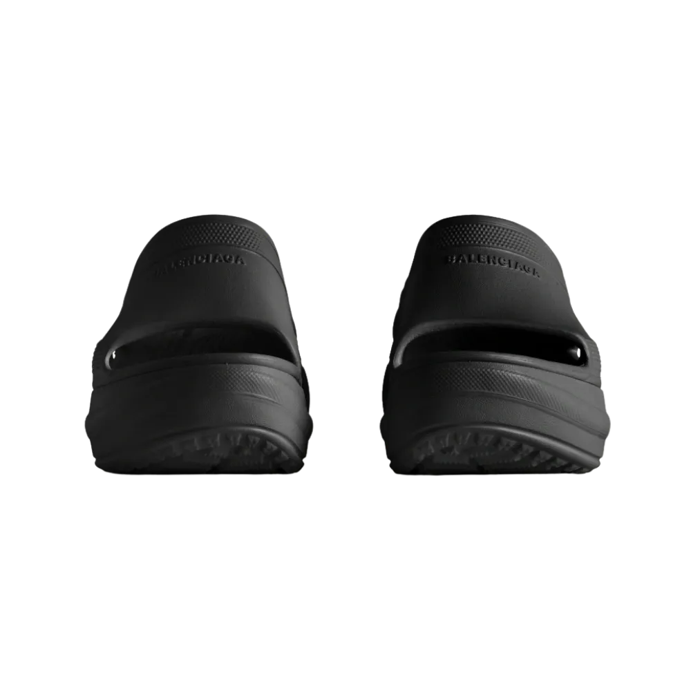 Balenciaga Pool Crocs Slide Sandal In Black