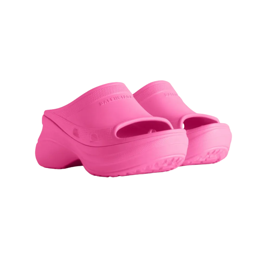 Balenciaga Pool Crocs Slide Sandal In Pink