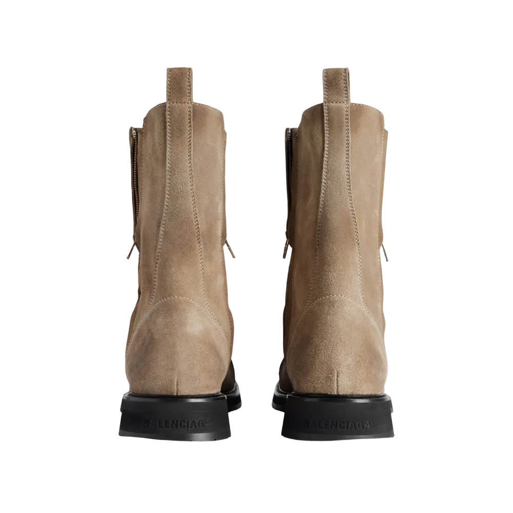 Balenciaga Truck Lace-Up Boot In Sand