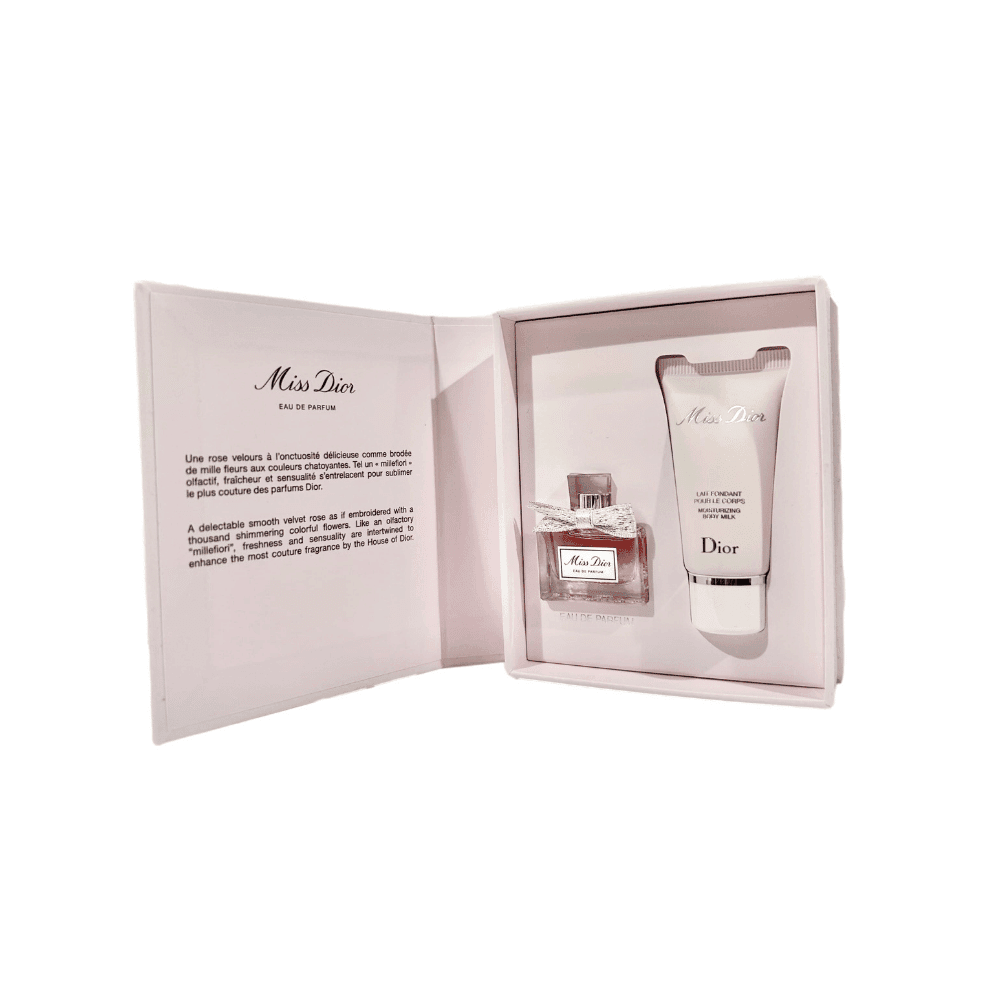 Miss Dior Perfume and Lotion Mini Gift Set (Perfume 5 ML/ Lotion 0.67 Fl Oz)