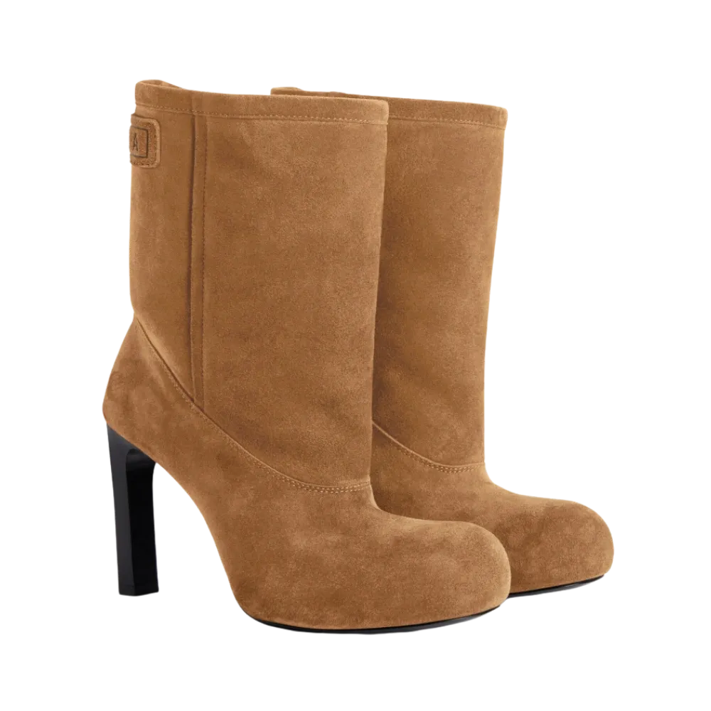 Balenciaga Fargo Bootie In Brown