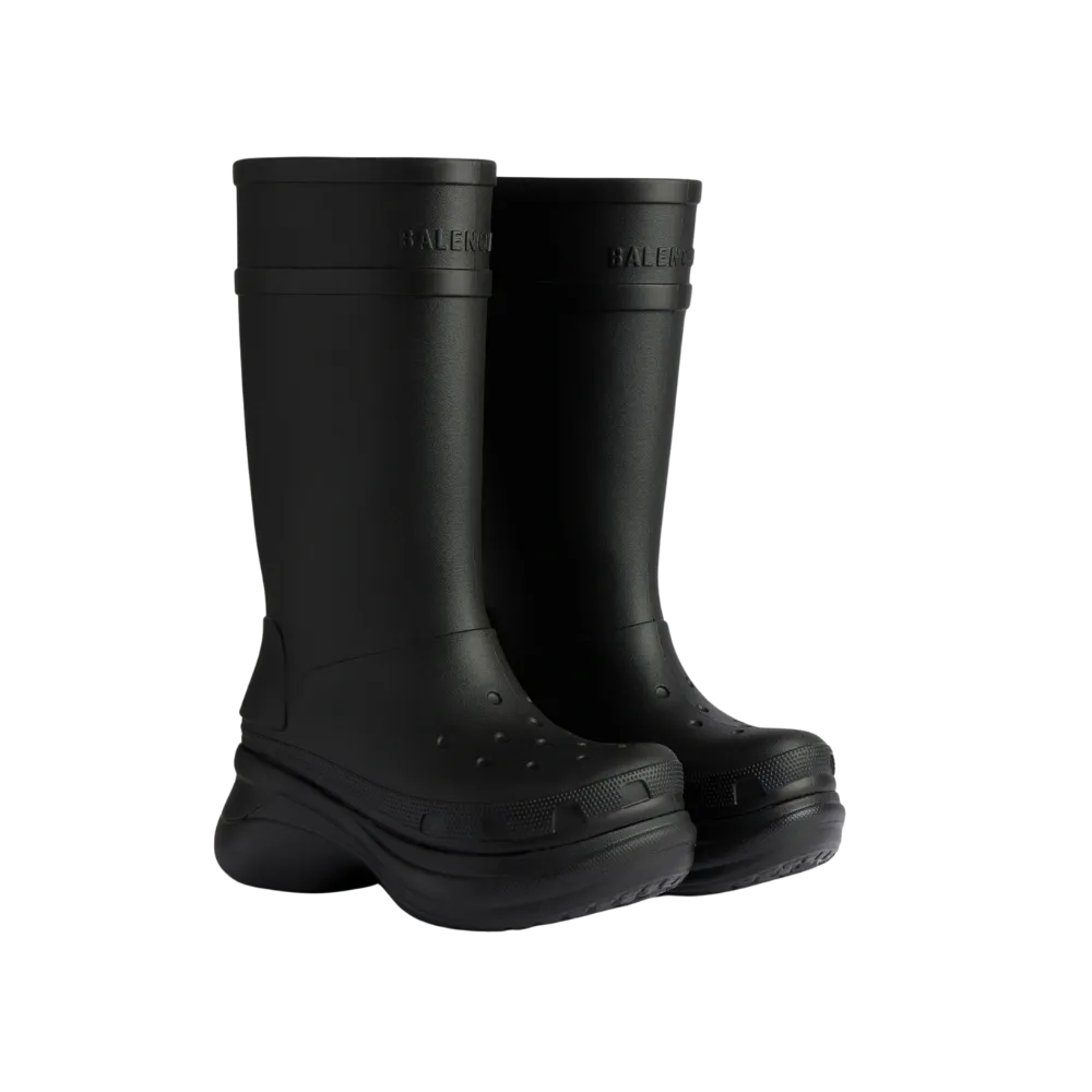 Balenciaga Crocs Boot In Black