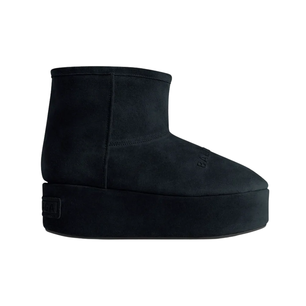 Balenciaga Alaska Platform Bootie In Black