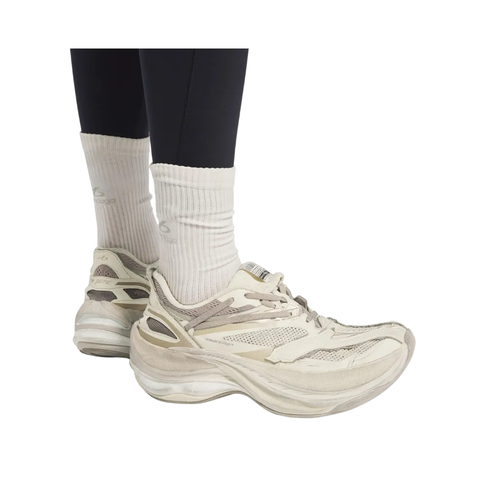 Balenciaga Jet Sneaker In Eggshell