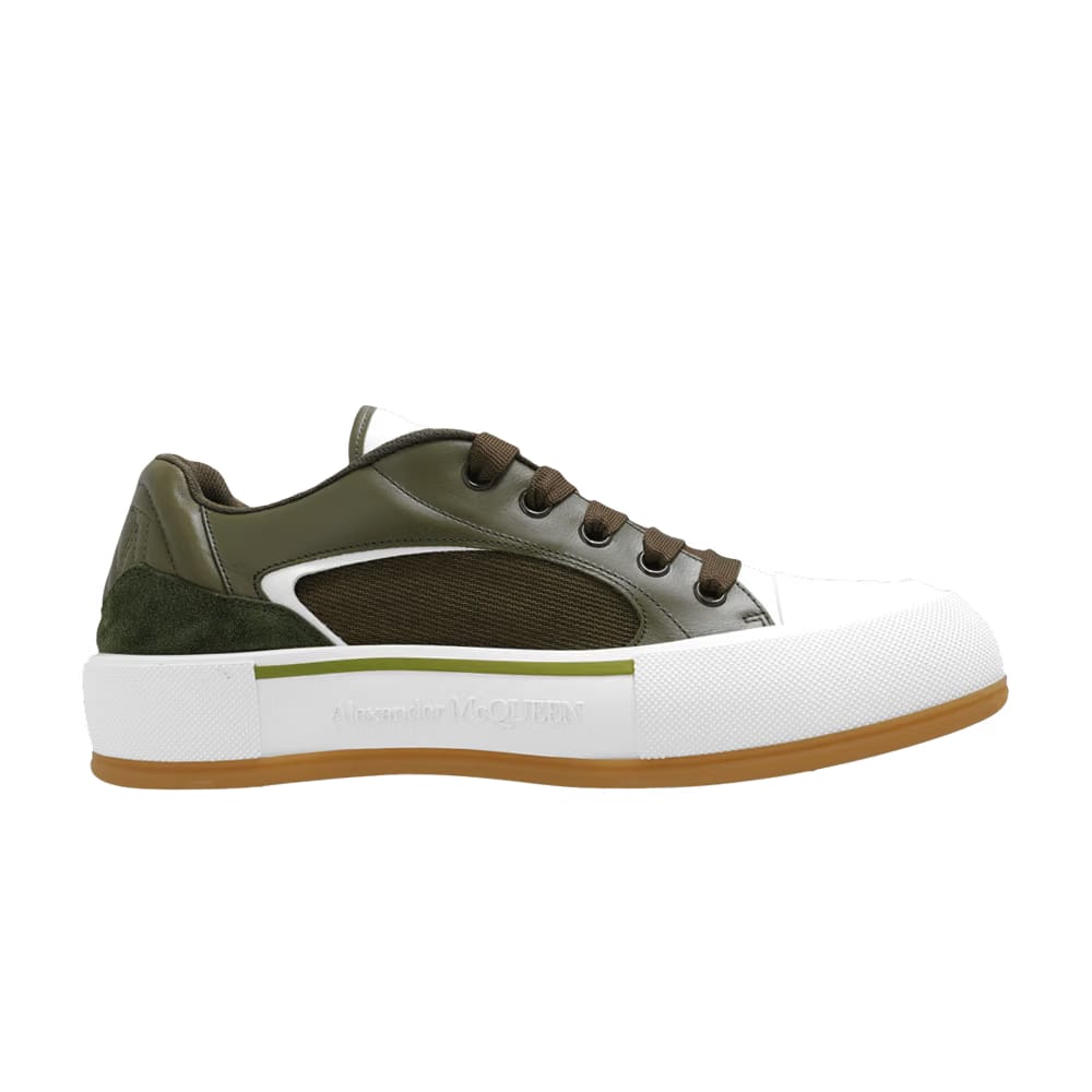 Alexander Mcqueen Alexander Mcqueen Deck Plimsoll Low Khaki