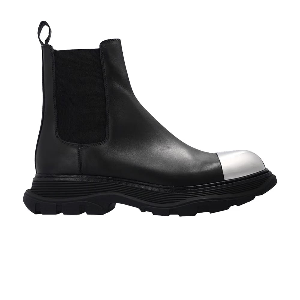 Alexander Mcqueen Alexander Mcqueen Tread Slick Boot Black Silver