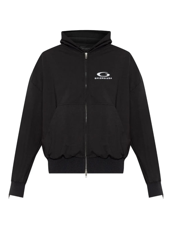 Balenciaga zip-up hooded jacket