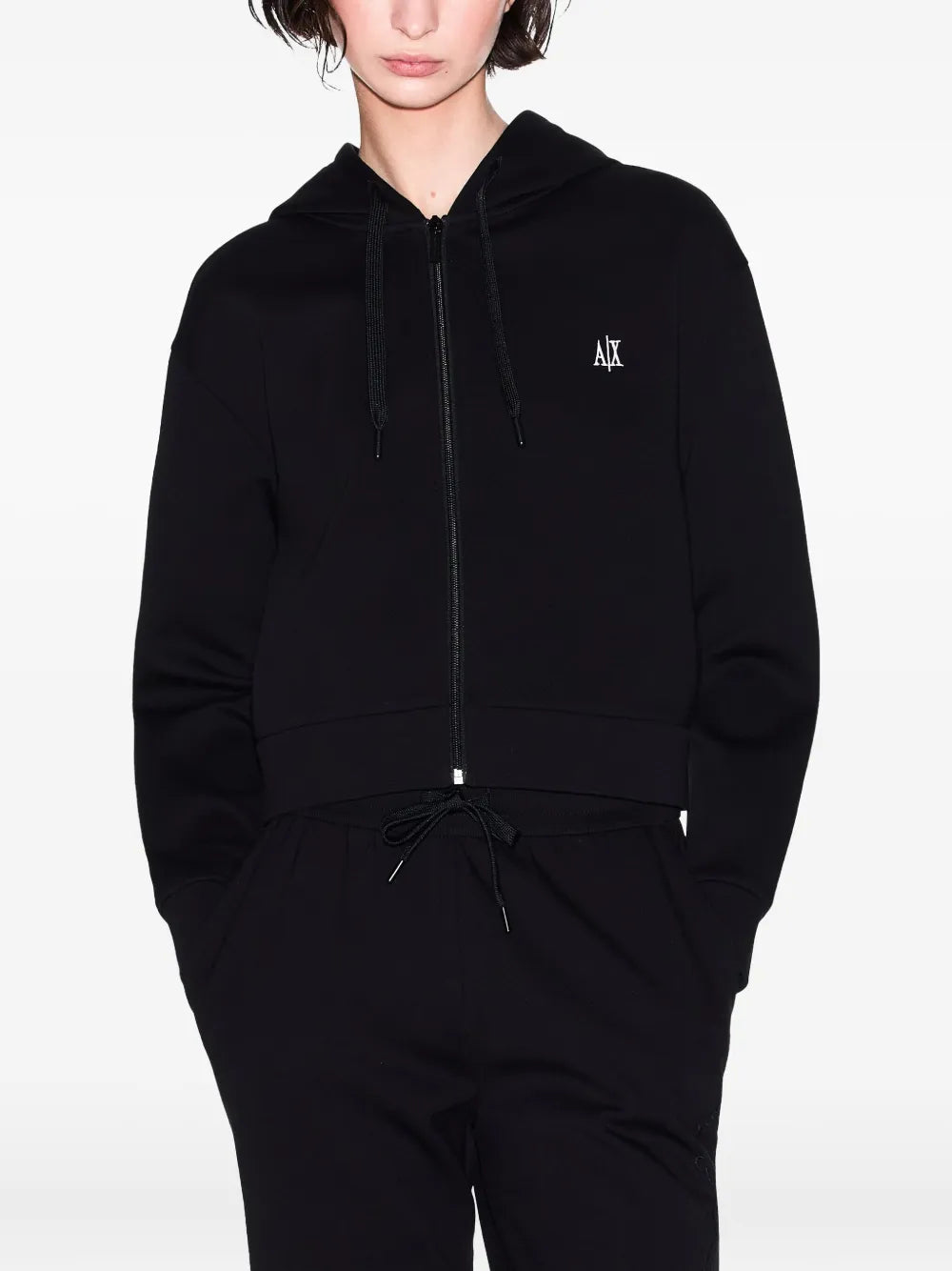 Balenciaga zip-up hooded jacket