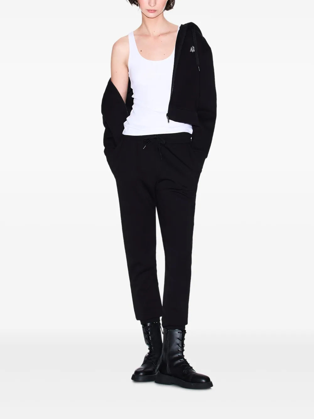 Balenciaga zip-up hooded jacket