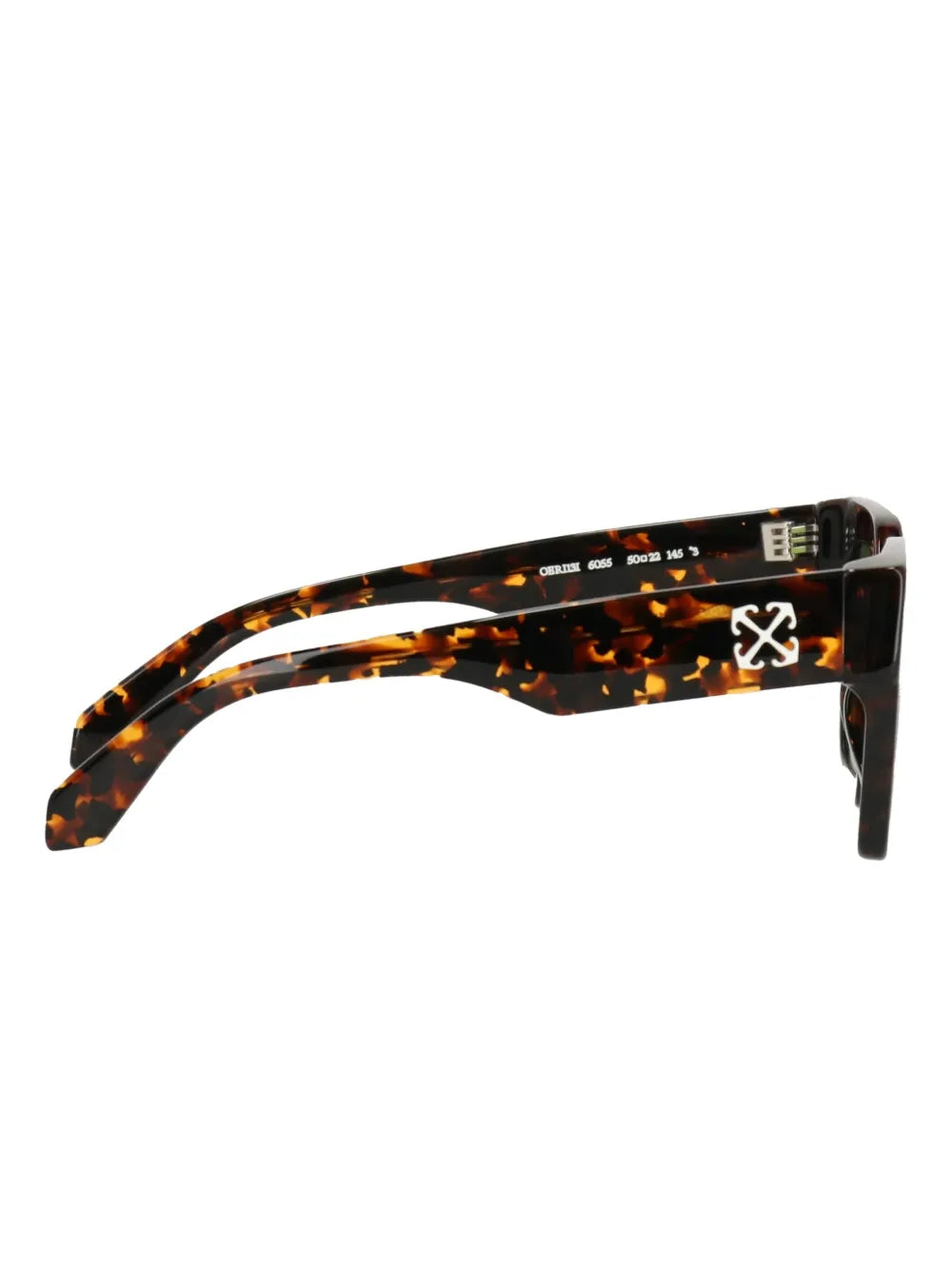 Off-White tortoiseshell geometric-frame sunglasses