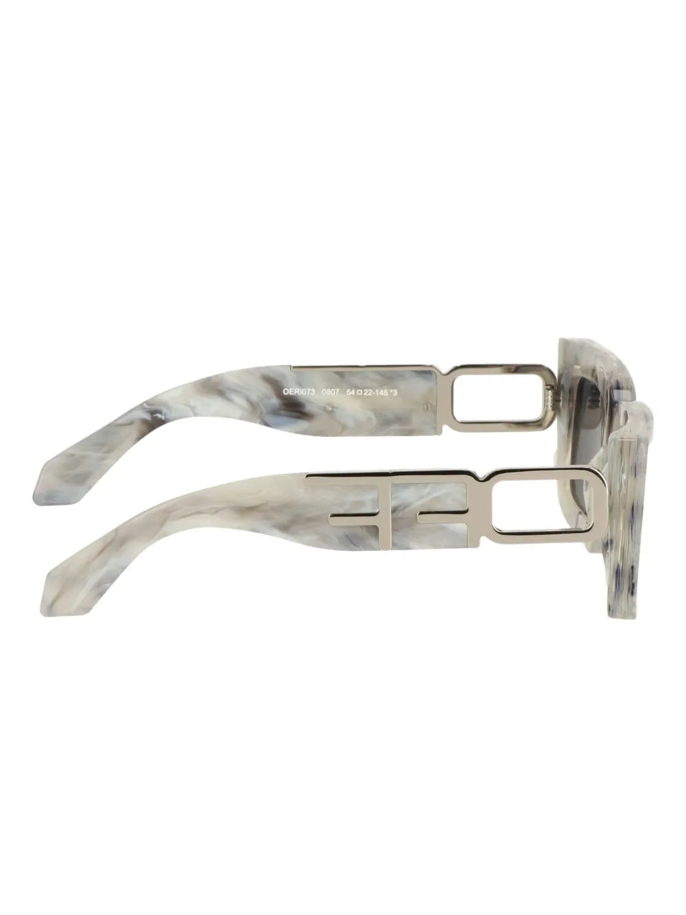 Off-White marble-effect square-frame sunglasses