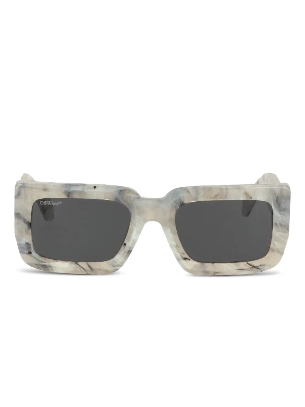 Off-White marble-effect square-frame sunglasses