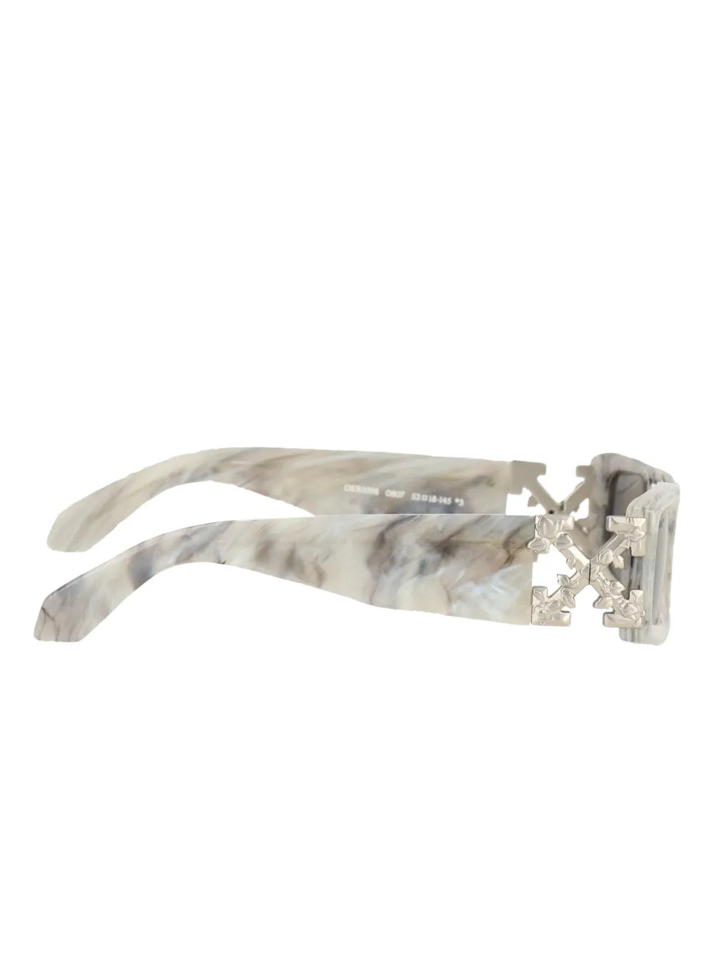 Off-White marbled-effect arrow-logo sunglasses