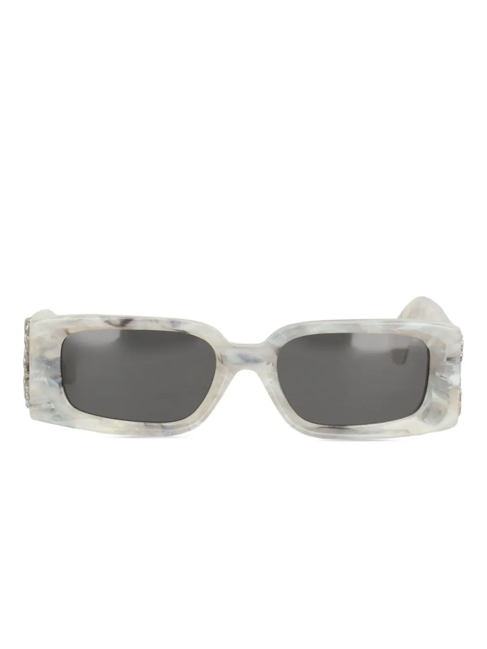 Off-White marbled-effect arrow-logo sunglasses