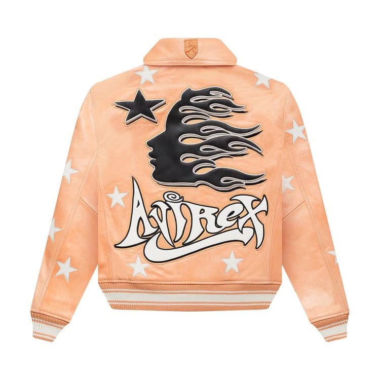 Hellstar Hellstar A2 Leather Jacket Orange