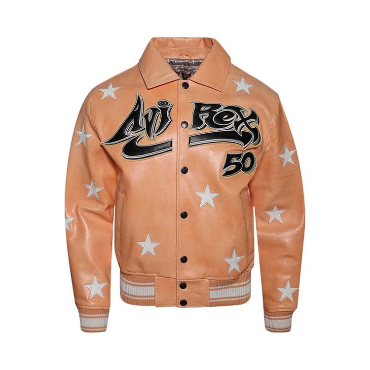 Hellstar Hellstar A2 Leather Jacket Orange