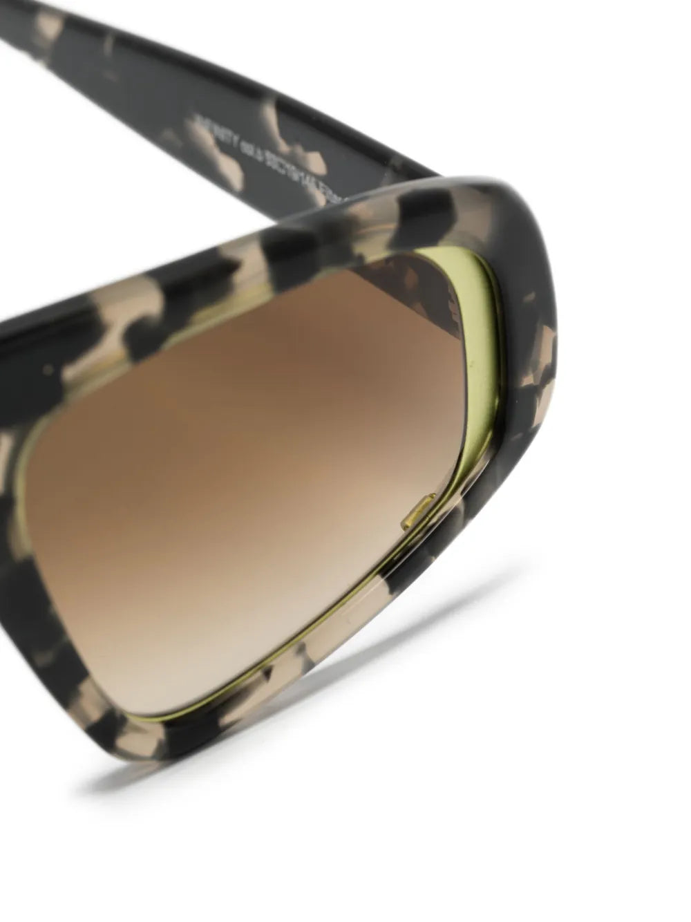 Off-White tortoiseshell geometric-frame sunglasses