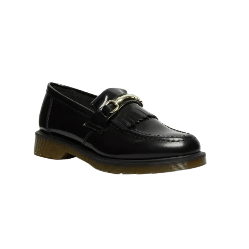 Dr Martens Snaffle Smooth Leather Kiltie Loafers Black