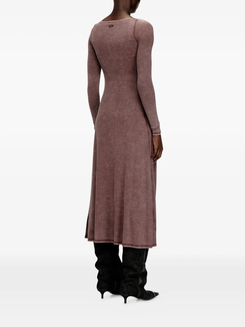 Diesel Diesel D-Ley Ribbed Buttoned Midi Dress
