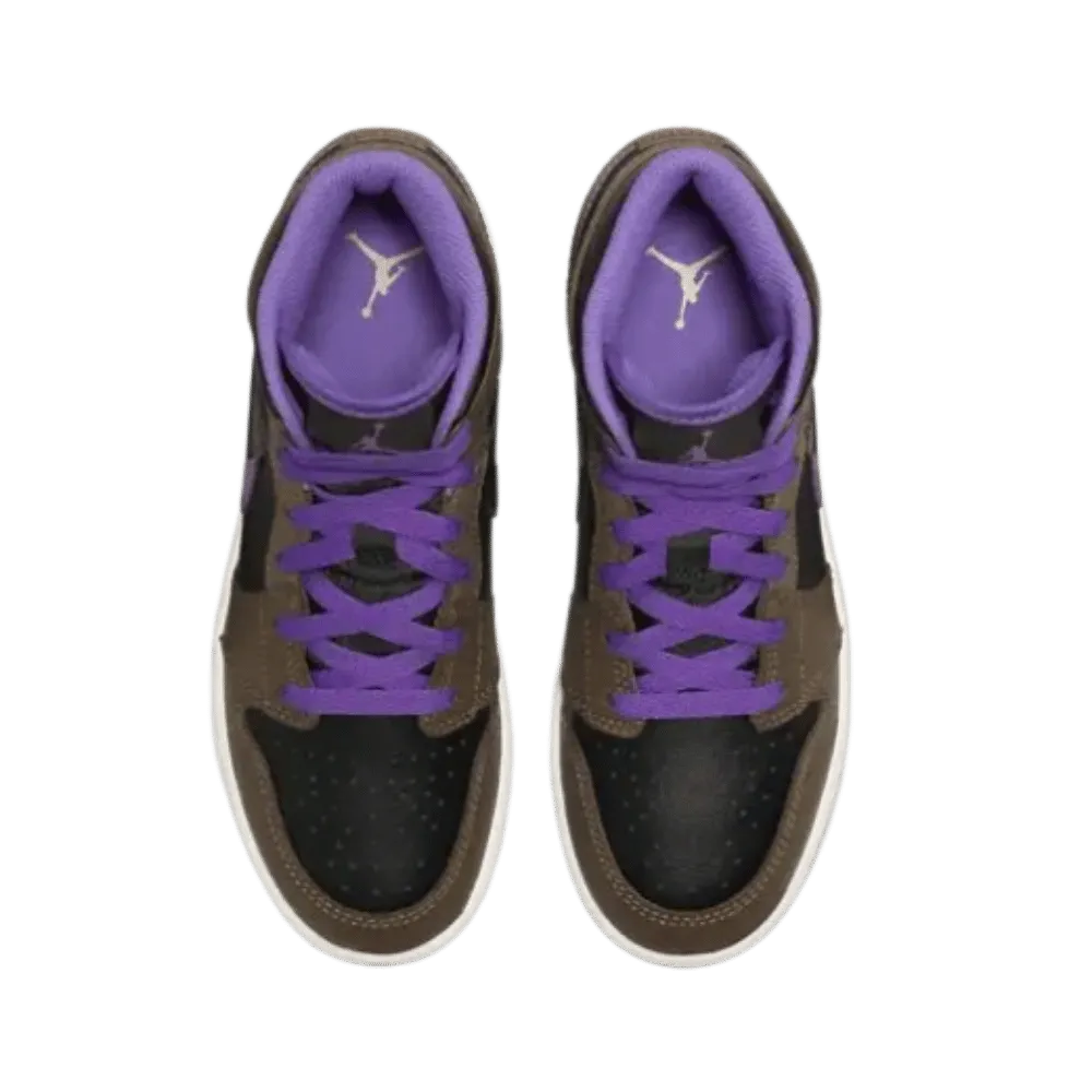 The Jordan 1 Mid 'Purple Mocha'