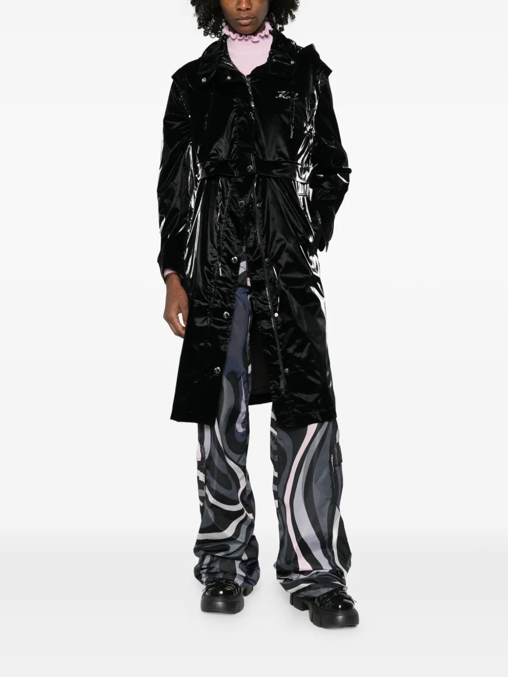 Karl Lagerfeld Karl Lagerfeld Transformable Drawstring Parka Coat