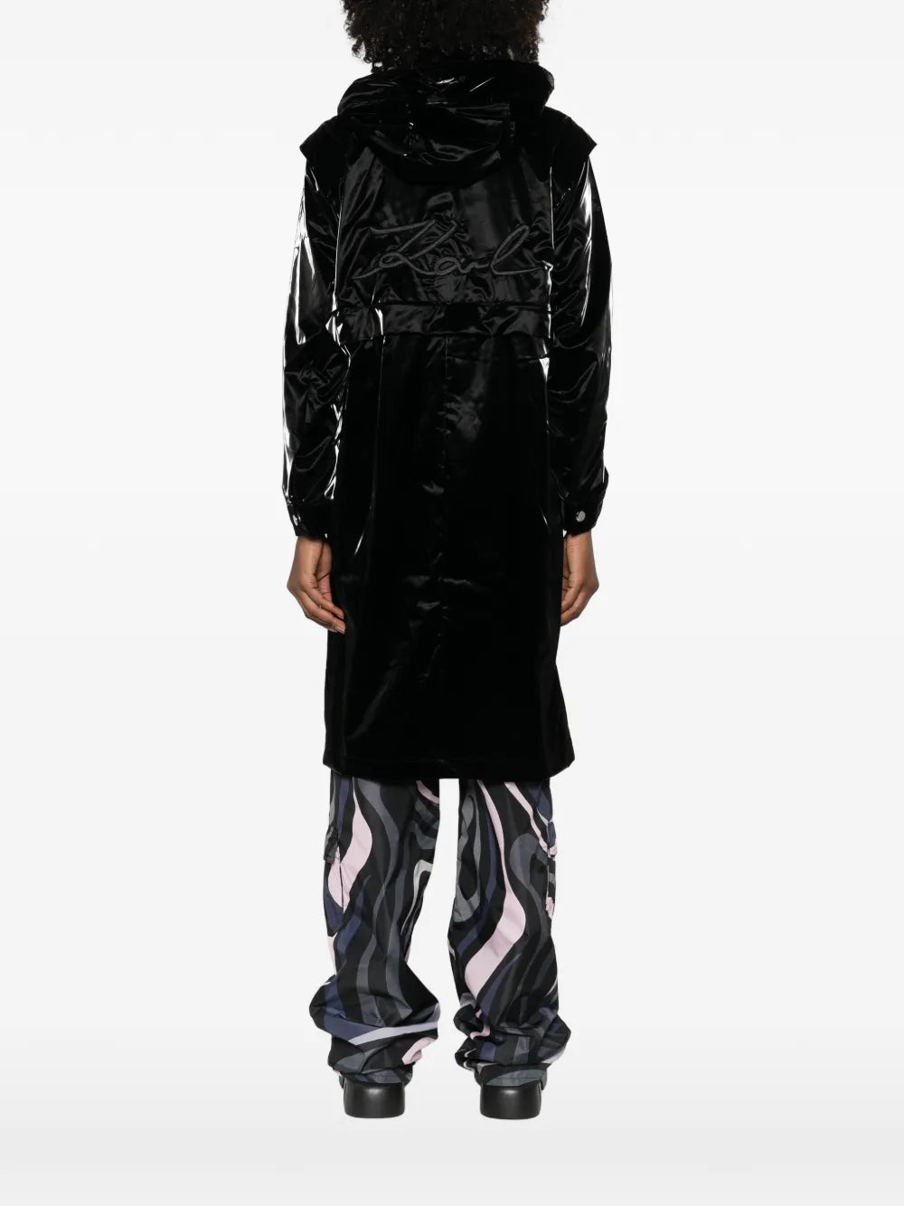 Karl Lagerfeld Karl Lagerfeld Transformable Drawstring Parka Coat