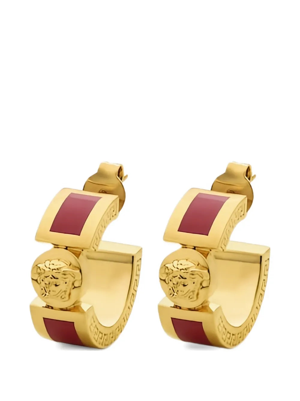 Versace Medusa-head hoop earrings