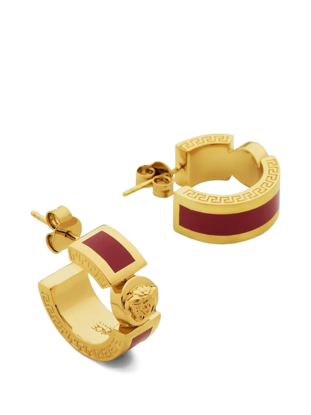 Versace Medusa-head hoop earrings
