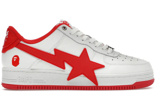 A Bathing Ape® A Bathing Ape® A Bathing Ape Bape Sta Os #2 White Red