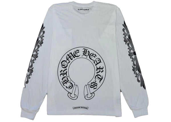 Chrome Hearts Chrome Hearts Horse Shoe L/S T-Shirt White