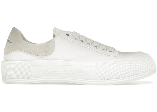 Alexander Mcqueen Alexander Mcqueen Deck Skate Plimsoll Lace-Up White White