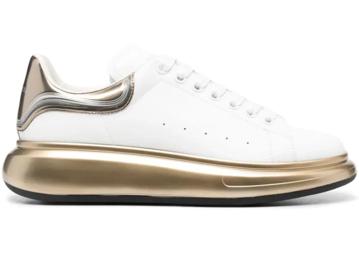Alexander Mcqueen Alexander Mcqueen Oversized White Metalic Gold